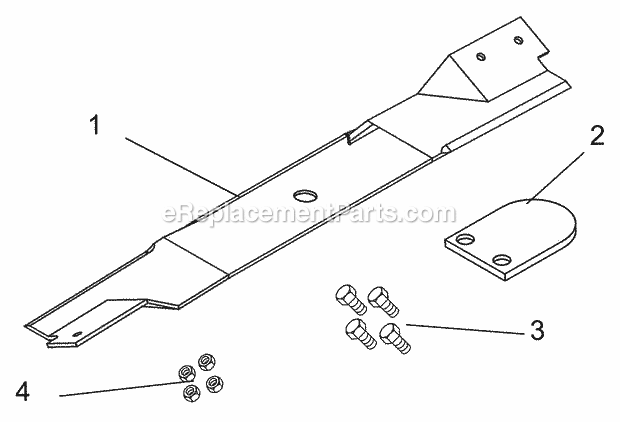 Ariens 715071 34-Inch Bagger Blade Kit 34 Inch Bagger Blade Kit Diagram