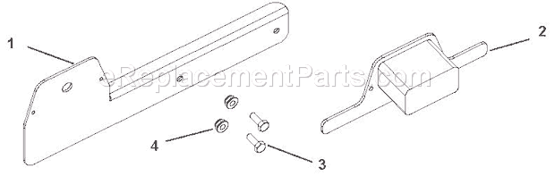 Ariens 917001 (004000) 27 Ton Splitting Force Accessories - License Plate Light Kit Diagram