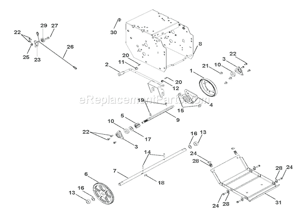 Ariens 920403 (035000) Sno-Tek 28 Snowblower Page E Diagram