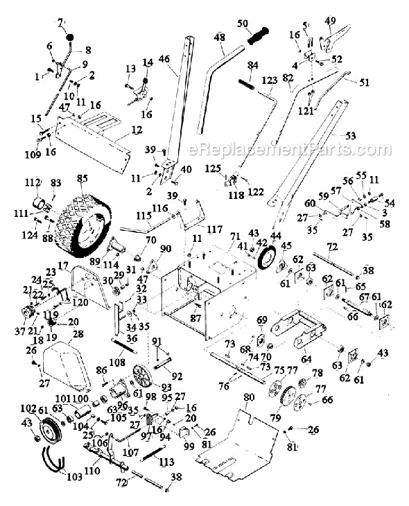 Ariens 922007 (000101) ST5, 5hp Snowblower Tractor Parts List Diagram