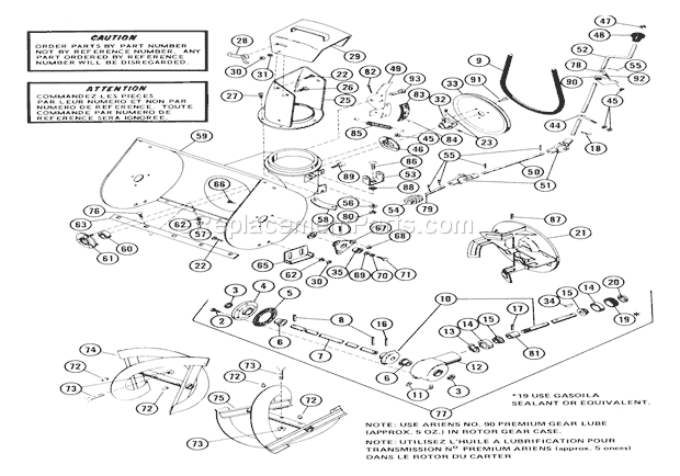 Ariens 924026 (022001) ST824, 8hp 24