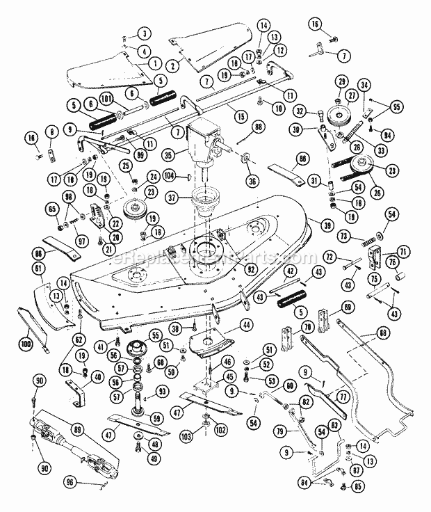 Ariens 931017 (000101) Hydro Tractor Mower Page AM Diagram