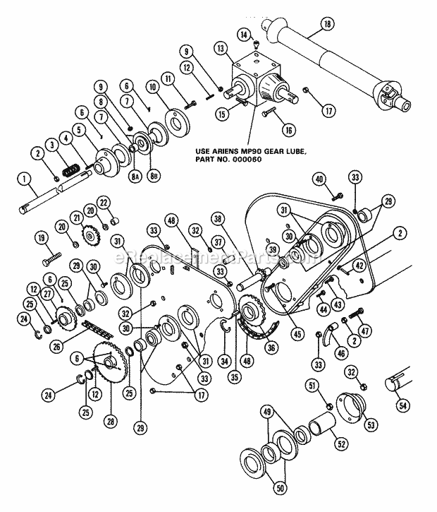 Ariens 931017 (000101) Hydro Tractor Mower Page AY Diagram