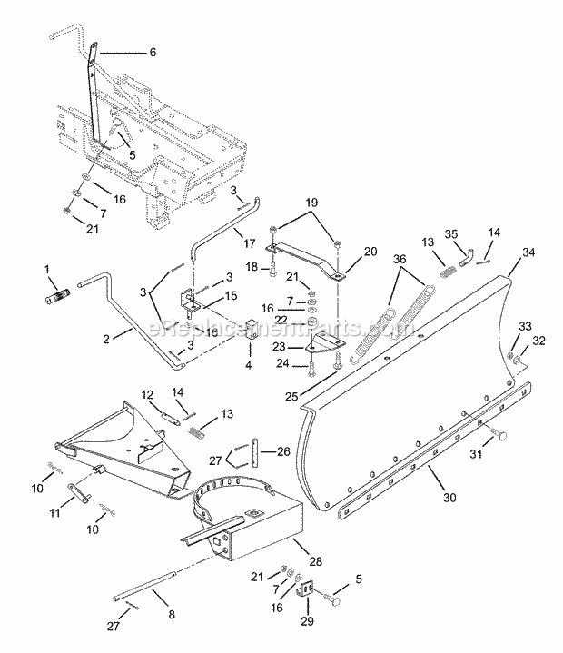 Ariens 931017 (000101) Hydro Tractor Mower Page AY Diagram