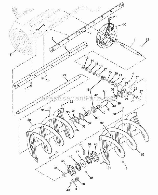 Ariens 931021 (000101) 14hp Garden Tractor Page AY Diagram