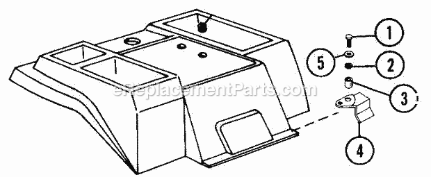 Ariens 931022 (000101) 14hp Garden Tractor Deck Latch Diagram