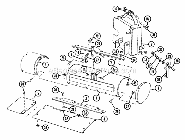 Ariens 931022 (000101) 14hp Garden Tractor Page AY Diagram