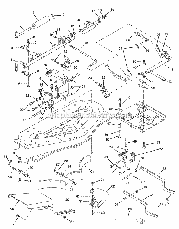 Ariens 931022 (000101) 14hp Garden Tractor Page AY Diagram