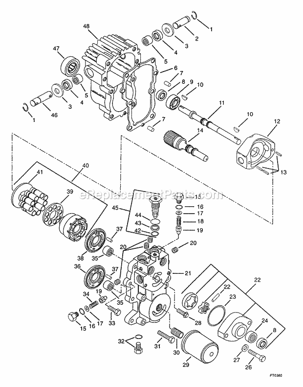Ariens 931302 (000101) Grand Sierra 22hp Lawn Tractor Rear Axle Diagram