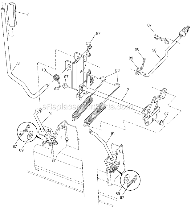 Ariens 54 In, Precision Hydro Tractor | A25K54YT | eReplacementParts.com