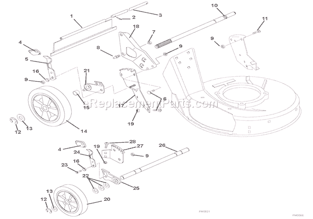 Ariens 911360 (000101)LM21S Lawn Mower Page E Diagram