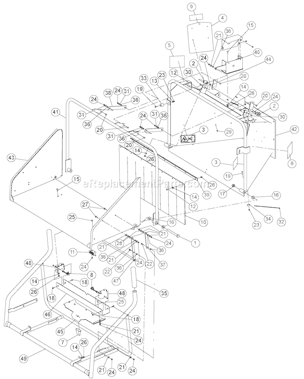 Bear Cat CH1236DH Chipper 76003-00 Infeed Chute - Euro Model Only Diagram