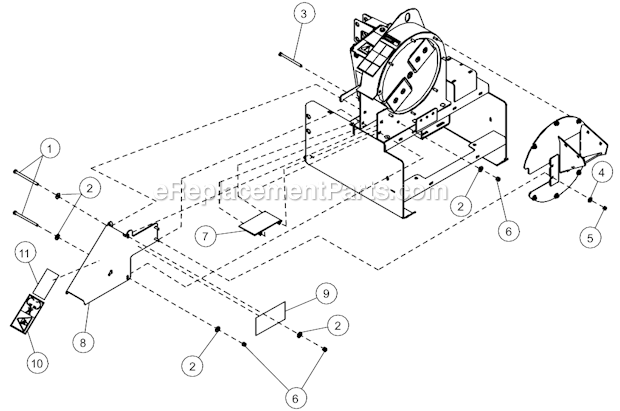 Bear Cat CH45540 (77454)(S/N:704408-999999) Chipper DischargeAssembly Diagram