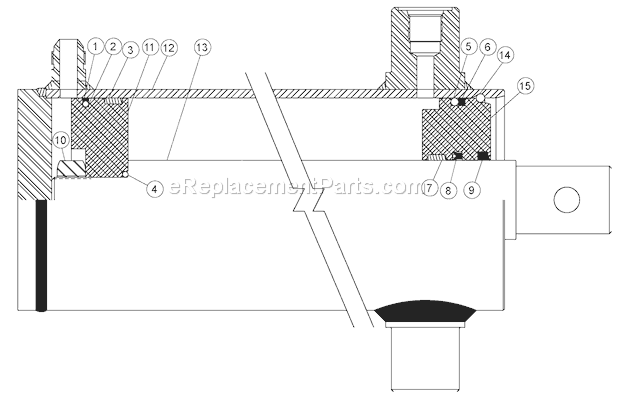 Bear Cat LS33340 Log Splitter HydraulicCylinderComponents Diagram