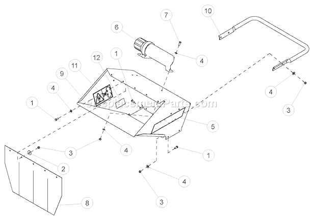 Bear Cat SC3206 (70050) Chipper/Shredder DomesticHopper Diagram