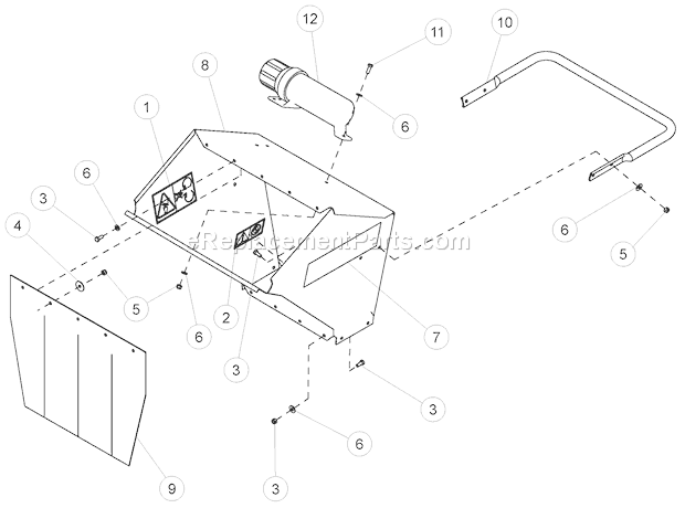 Bear Cat SC3305E (70085) Chipper/Shredder EuroHopper Diagram