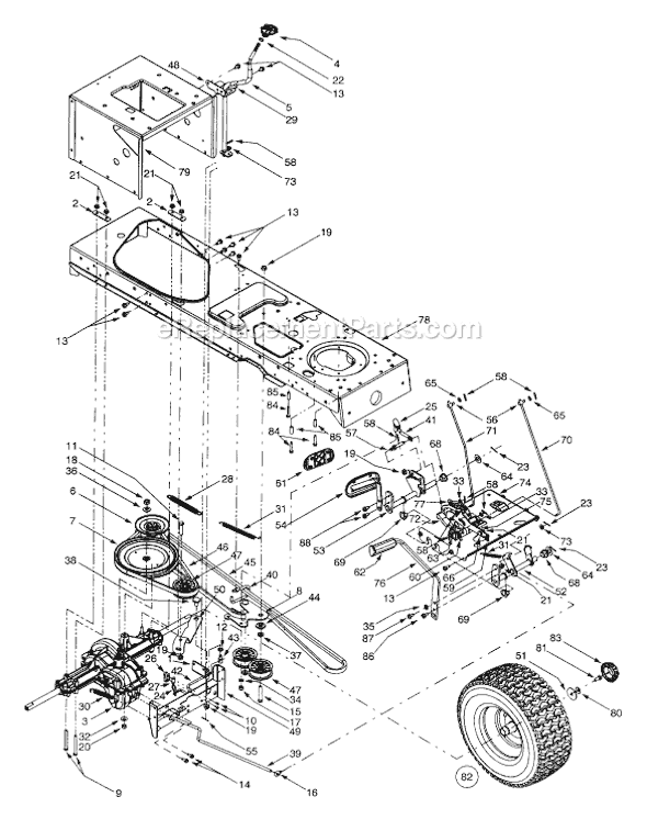 MTD 13AS608G033 (2001) Lawn Tractor Page D Diagram