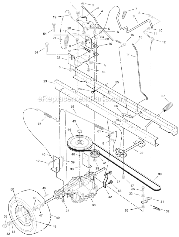 Murray 405007x18A 40" Lawn Tractor Page D Diagram
