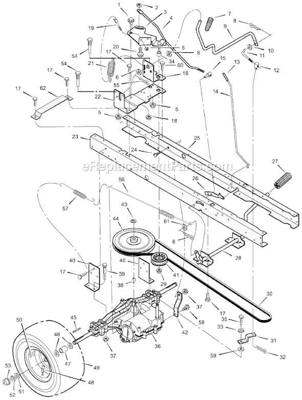 Murray 40508x92G 40" Lawn Tractor Page G Diagram