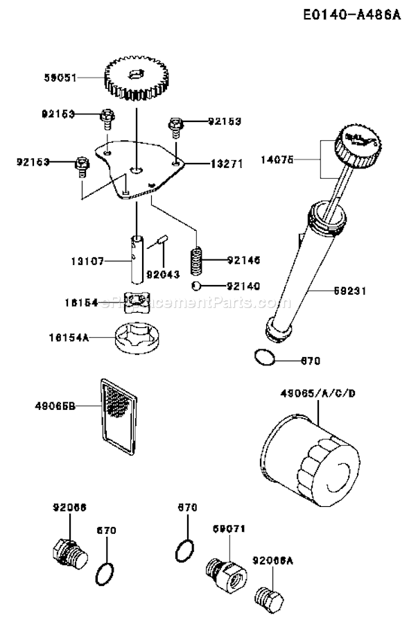 Kawasaki FH541V-AS43 4 Stroke Engine Page I Diagram