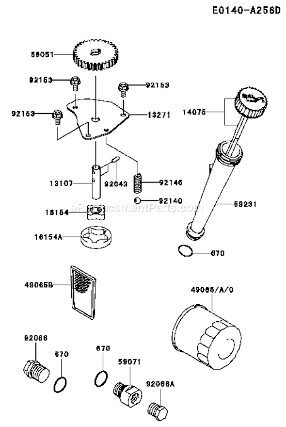 Kawasaki FH541V-AS44 4 Stroke Engine Page I Diagram