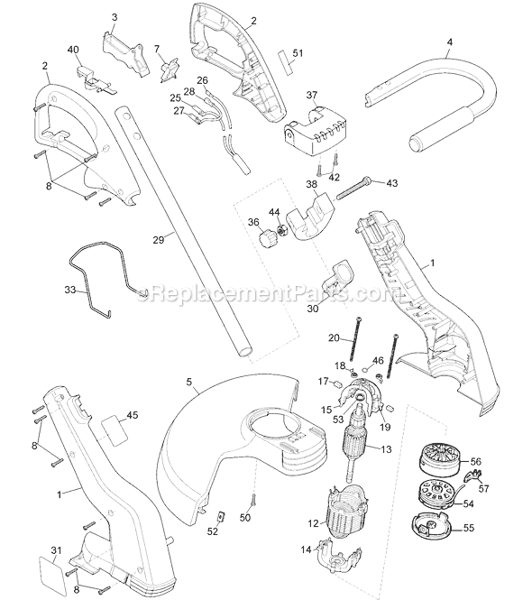 Black & Decker GH400 Type 5 Parts Diagram for Grass Trimmer