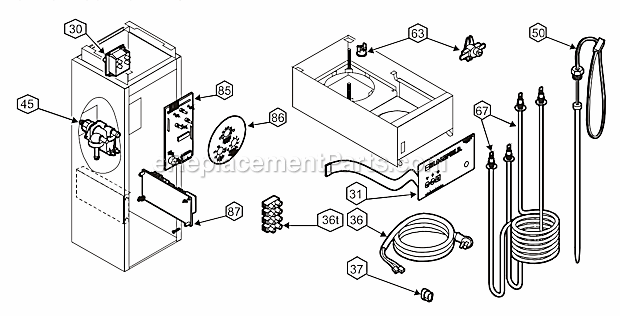 Bloomfield 1086 Airpot and Thermal Server Coffee Brewer Electrical Components Diagram