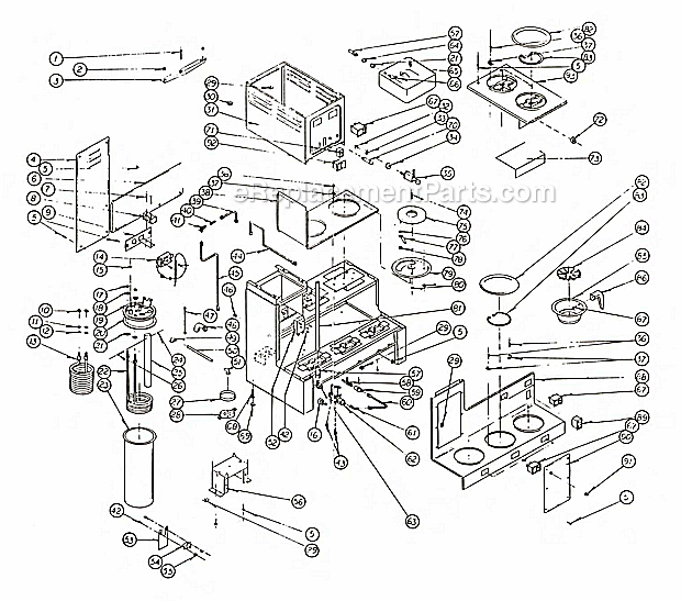 Bloomfield 8707 Koffee-King Integrity Brewing System Page D Diagram