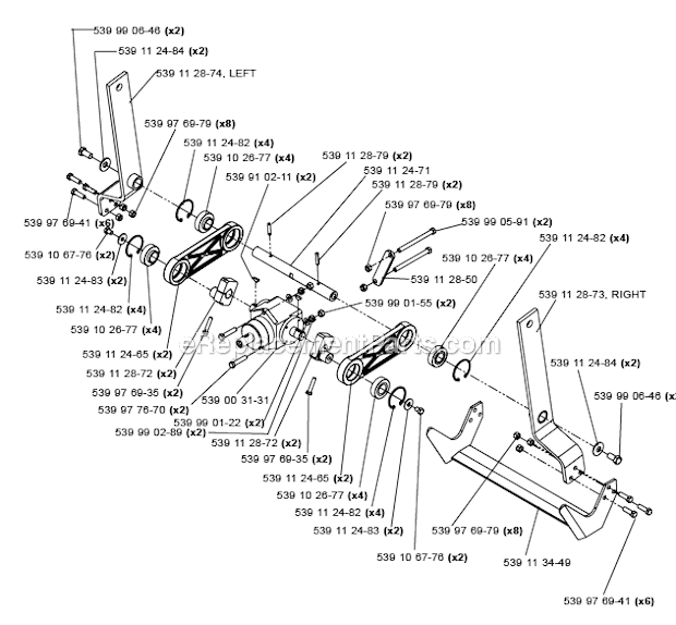 Bluebird SC550A/2006-02 Sod Cutter Page D Diagram