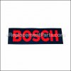 Bosch Sticker part number: 2610997807