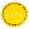 Bosch Sticker part number: 2610997817