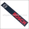 Bosch Sticker part number: 2610997806