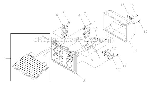 Briggs and Stratton 030215-1 5,600 Watt Snapper Portable Generator Page B Diagram