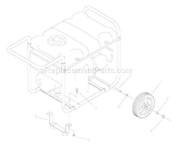 Briggs and Stratton 030431-1 5,500 Watt Troy-Bilt Portable Generator Page D Diagram