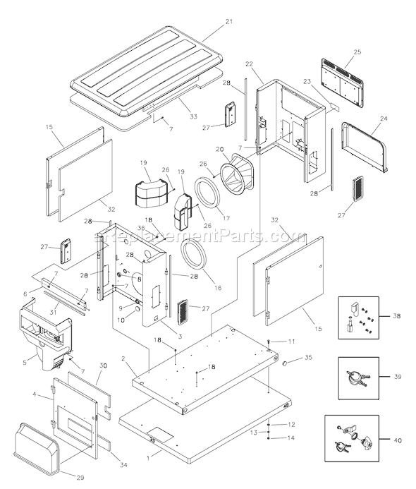 Briggs and Stratton 040210-0 15,000 Watt BSPP Home Generator System Page C Diagram