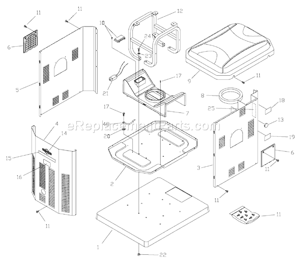 Briggs and Stratton 040243-1 10,000 Watt BSPP Home Generator System Page C Diagram