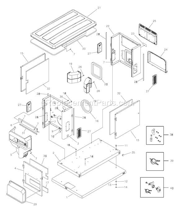 Briggs and Stratton 040275-0 15,000 Watt BSPP Home Generator System Page C Diagram