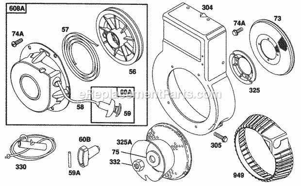 Briggs and Stratton 082232-0315-01 Engine Page D Diagram
