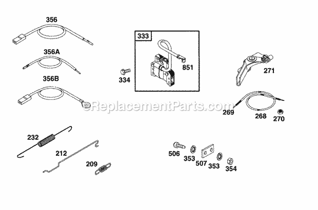 Briggs and Stratton 083412-0105-04 Engine Elect Controls Diagram