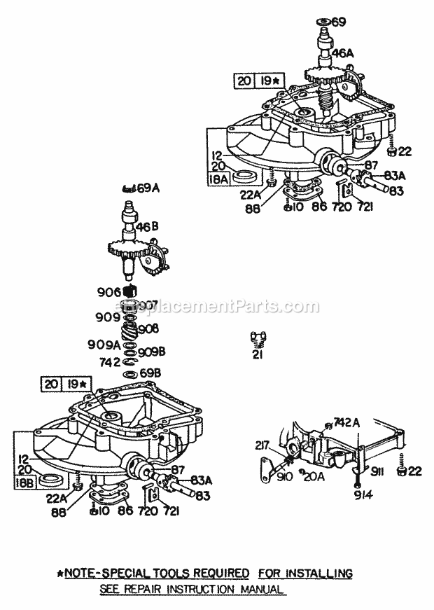 Briggs and Stratton 092906-0616-99 Engine Page P Diagram