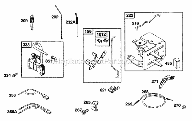 Briggs and Stratton 093212-0030-01 Engine Control Elect Diagram