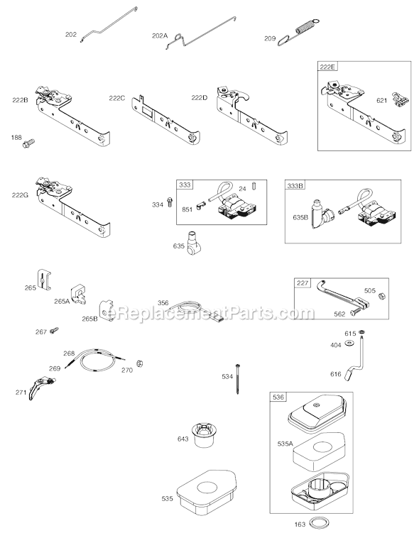 Briggs & Stratton 10E900 Series Engine Page D Diagram