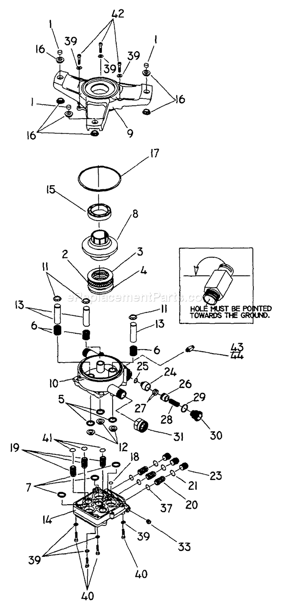 Briggs and Stratton 1171-0 1,500 PSI Pressure Washer Page B Diagram