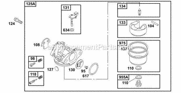 Briggs and Stratton 121702-0101-01 Engine Page D Diagram