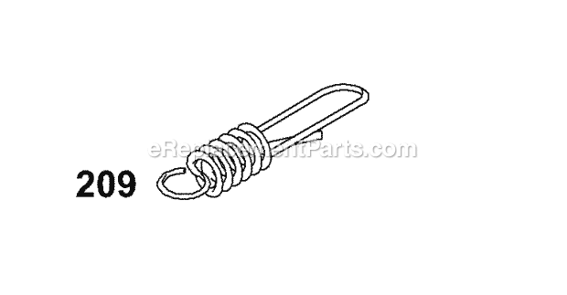 Briggs and Stratton 121702-0115-01 Engine Governor Spring Diagram