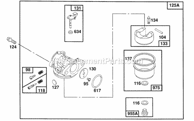 Briggs and Stratton 121807-3429-01 Engine Page D Diagram