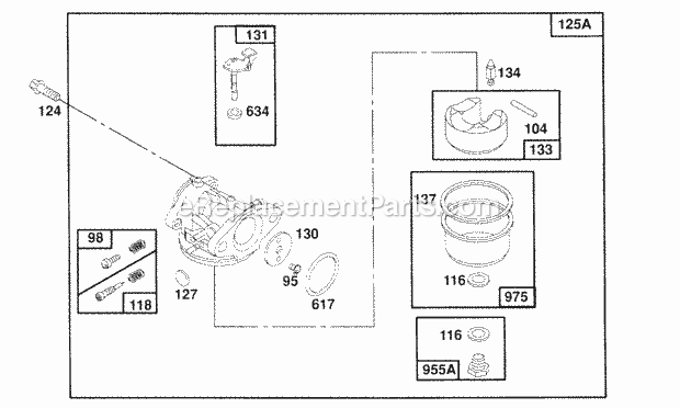 Briggs and Stratton 122702-3131-01 Engine Page D Diagram