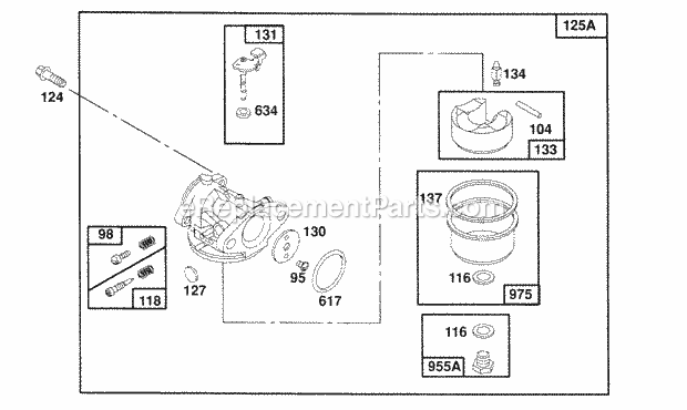 Briggs and Stratton 126702-0100-01 Engine Page D Diagram