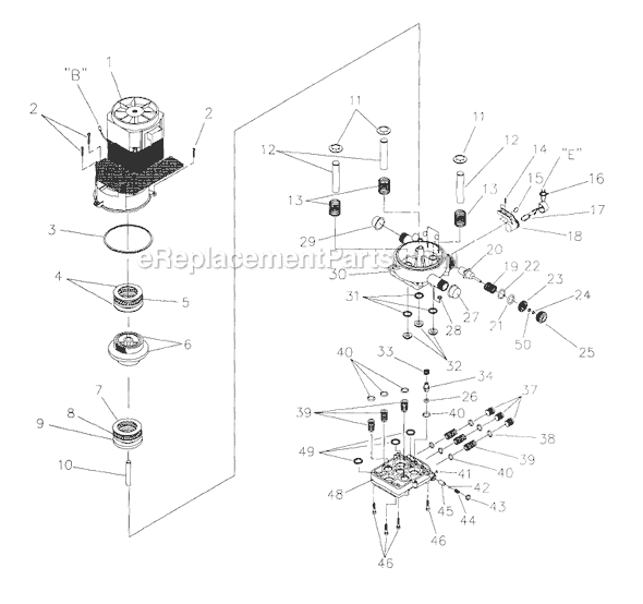 Briggs and Stratton 1279-3 1,300 PSI Pressure Washer Page C Diagram
