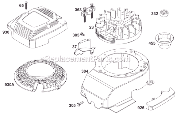 Briggs and Stratton 12A800 Series Engine Page G Diagram